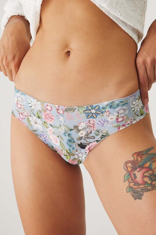 Figi damskie hipsters w kwiaty (2-pack) kolor multicolor multicolor RW24.BID300
