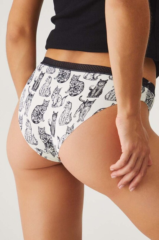 Figi damskie briefs w koty (2-pack) kolor multicolor multicolor RW24.BID308