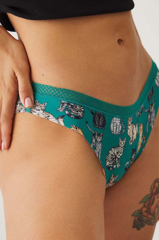 Figi damskie briefs w koty (2-pack) kolor multicolor RW24.BID308