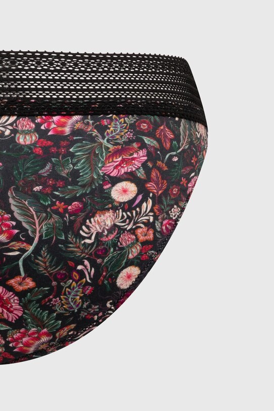 Figi bawełniane damskie briefs wzorzyste (3-pack) kolor multicolor RW24.BID711