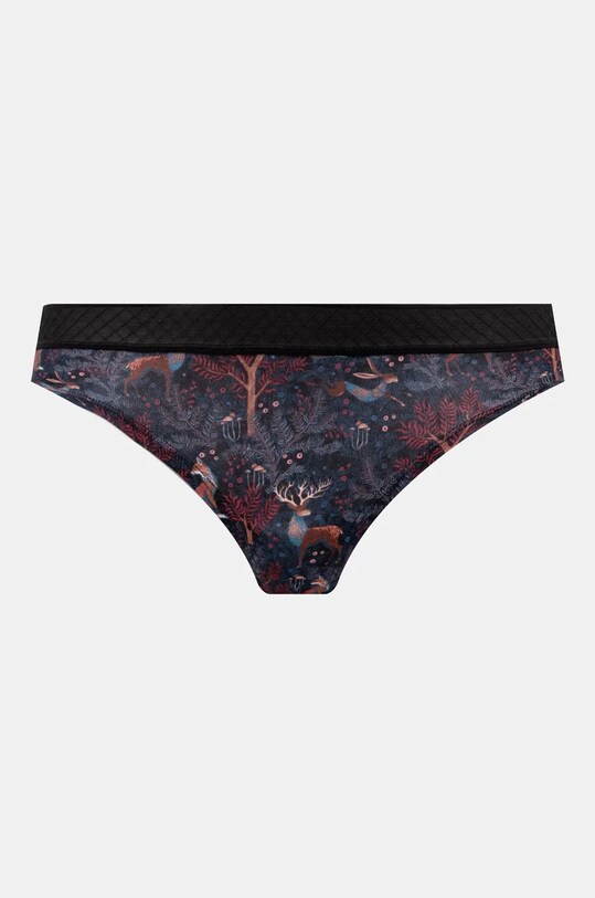 Odzież Figi bawełniane damskie briefs z domieszką elastanu wzorzyste (2-pack) kolor multicolor RW24.BID900 multicolor
