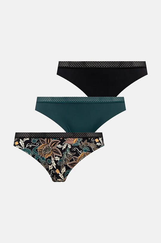 Figi damskie briefs wzorzyste (3-pack) kolor multicolor dzianina multicolor RW24.BID908