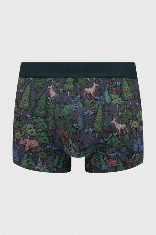 Odzież Bokserki bawełniane męskie z domieszką elastanu wzorzyste (2-pack) kolor multicolor RW24.BIM303 multicolor