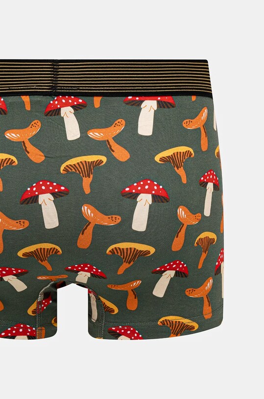 Bokserki bawełniane męskie z domieszką elastanu w grzyby (2-pack) kolor multicolor multicolor RW24.BIM702