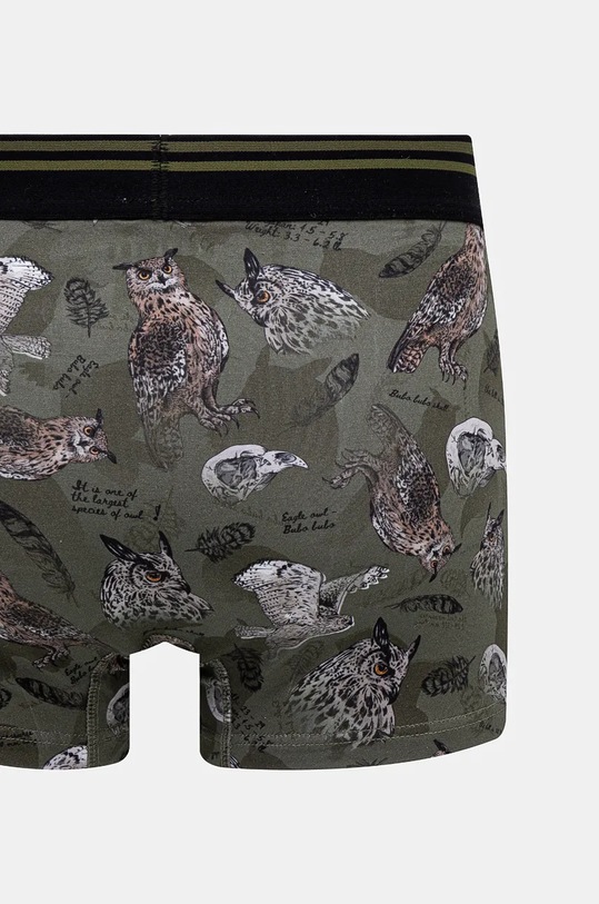 Bokserki bawełniane męskie z domieszką elastanu z motywem zwierzęcym (2-pack) kolor multicolor multicolor RW24.BIM705