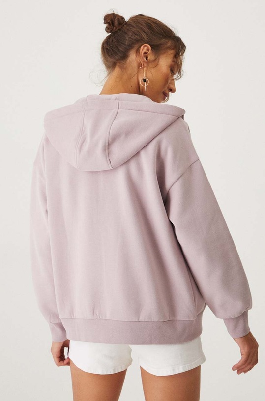 Odzież Bluza damska z kapturem gładka kolor fioletowy RW24.BLD020 fioletowy