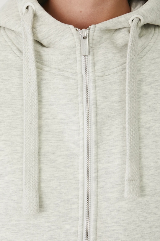 Bluza damska z kapturem melanżowa RW24.BLD020 beżowy