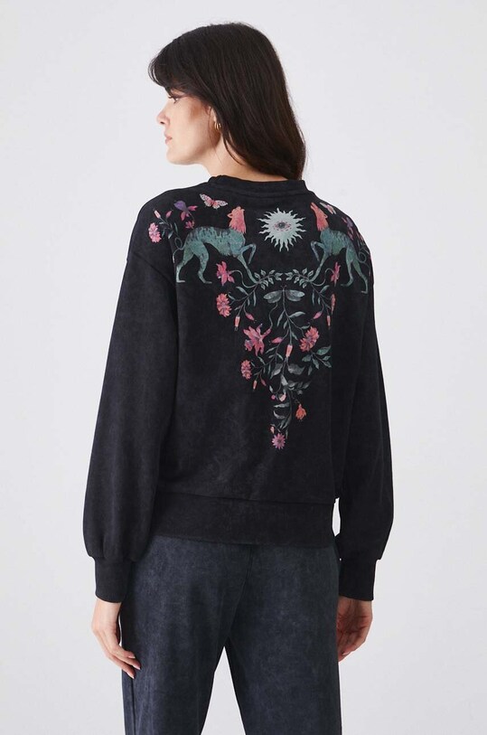 Odzież Bluza damska z nadrukiem kolor szary RW24.BLD100 szary