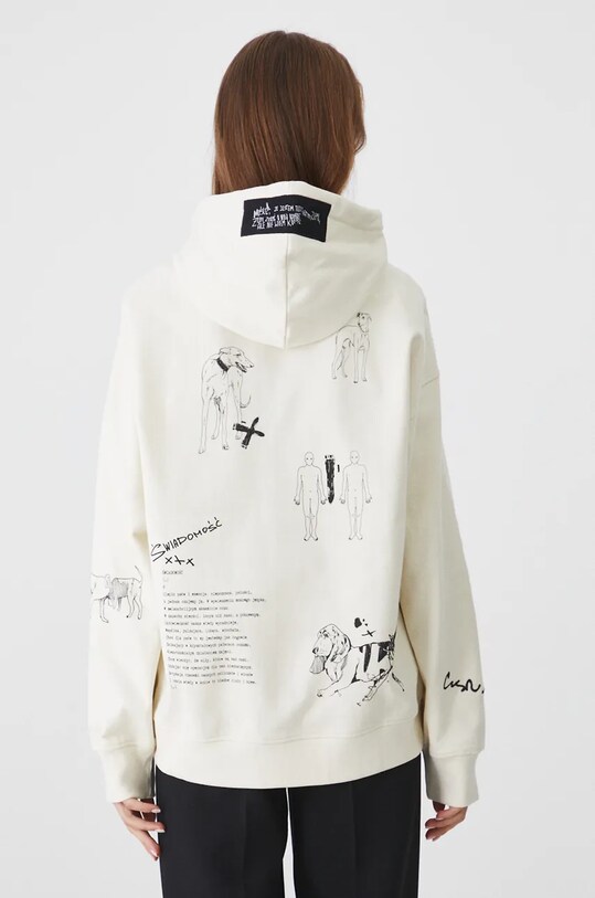 Bluza damska – Medicine z okazji roku Miłosza, kolor beżowy beżowy RW24.BLD650