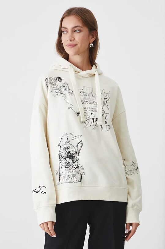 Bluza damska – Medicine z okazji roku Miłosza, kolor beżowy RW24.BLD650 beżowy