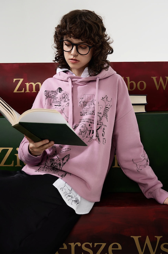 Bluza damska – Medicine z okazji roku Miłosza, kolor różowy pozostałe różowy RW24.BLD650