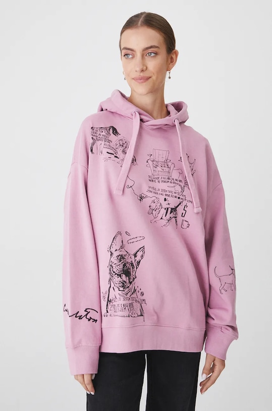 Bluza damska – Medicine z okazji roku Miłosza, kolor różowy RW24.BLD650 różowy RW24