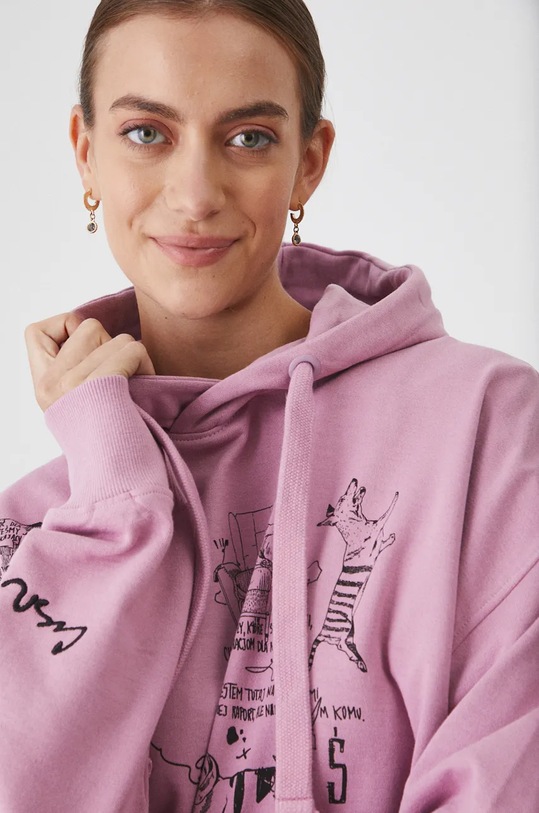 Bluza damska – Medicine z okazji roku Miłosza, kolor różowy RW24.BLD650 różowy