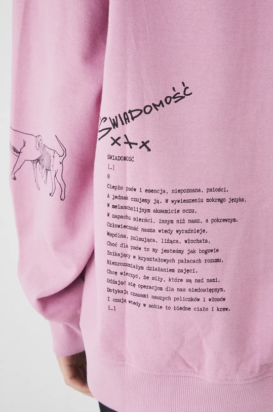 Bluza damska – Medicine z okazji roku Miłosza, kolor różowy RW24.BLD650