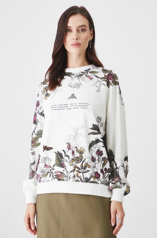 Bluza damska – Medicine z okazji roku Miłosza, kolor beżowy RW24.BLD651 beżowy