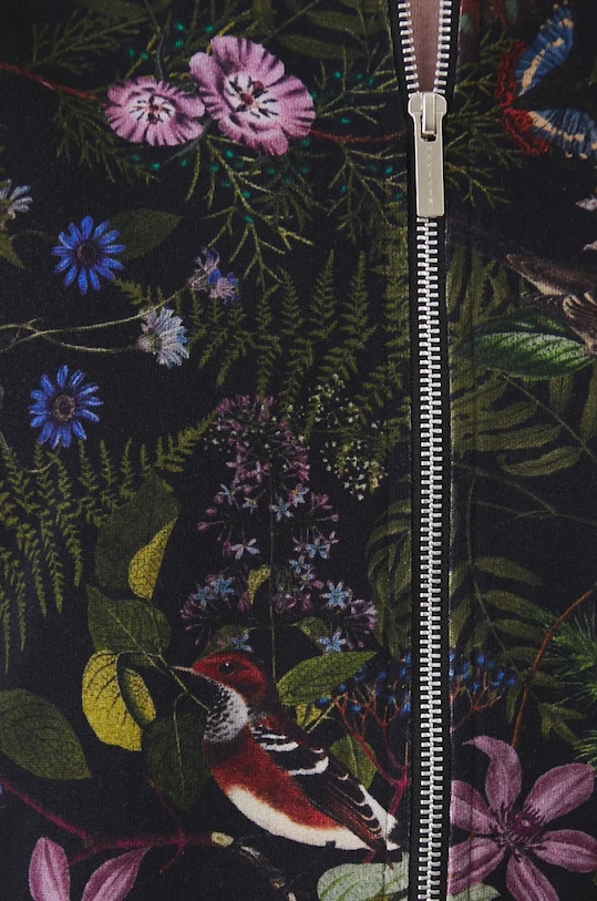 Mikina dámska vzorovaná čierna farba RW24.BLD702 čierna