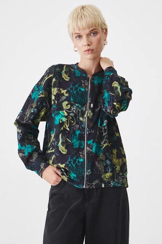 Bluza damska wzorzysta kolor czarny RW24.BLD702 czarny RW24