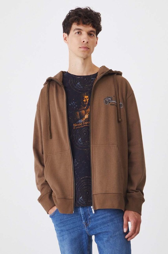 Bluza męska z kolekcji Science kolor brązowy RW24.BLM450 brązowy RW24