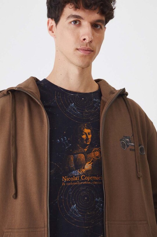 Bluza męska z kolekcji Science kolor brązowy RW24.BLM450 brązowy