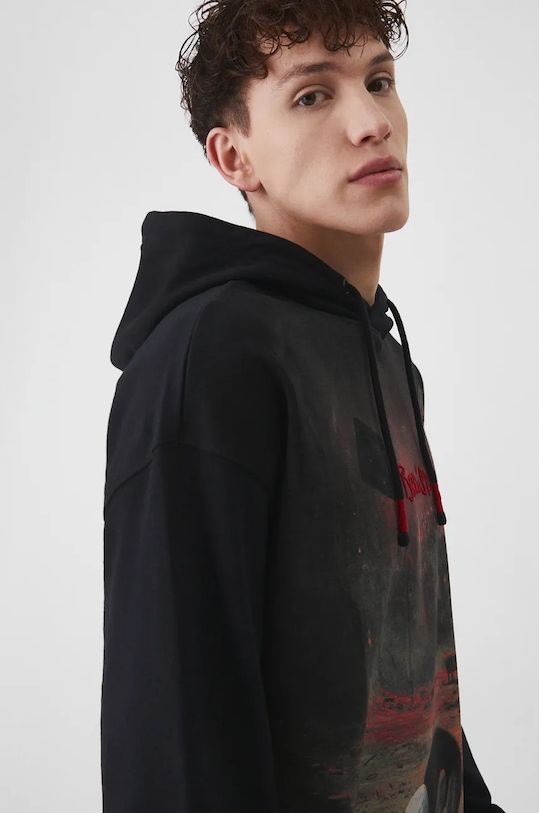 Bluza męska z kolekcji Zdzisław Beksiński x Medicine kolor czarny RW24.BLM852