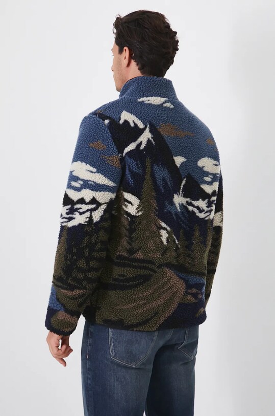 Oblečenie Mikina pánska s textúrou RW24.BLM900 viacfarebná