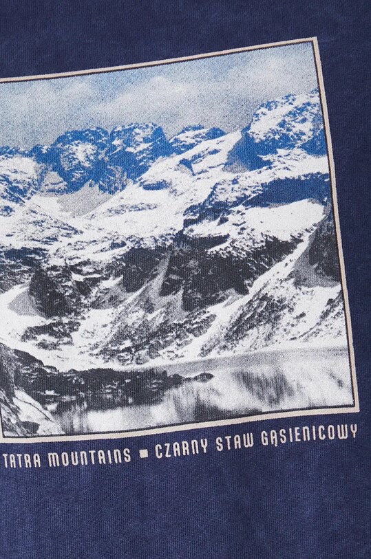Bluza męska z efektem sprania kolor granatowy RW24.BLM908
