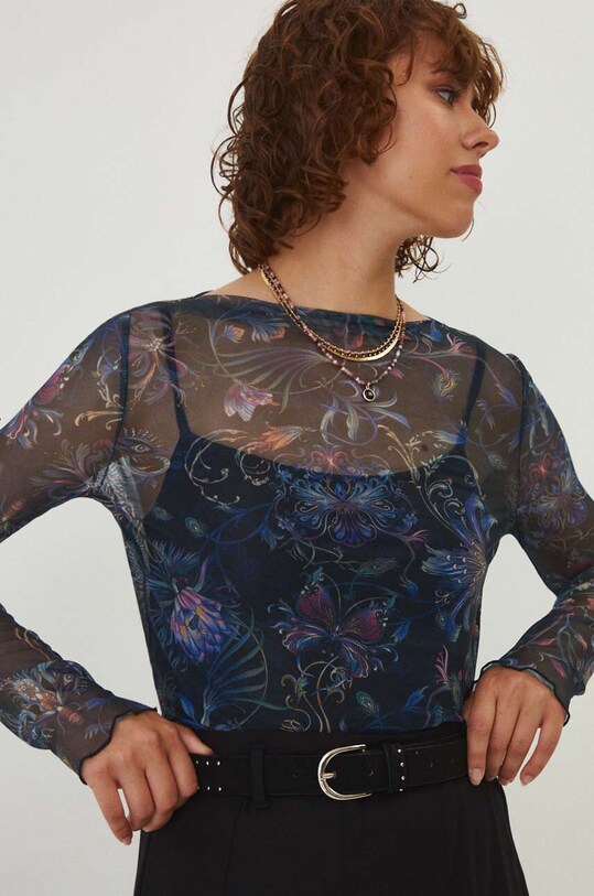 Longsleeve Medicine με ελαστάν σκούρο μπλε RW24.BUD300