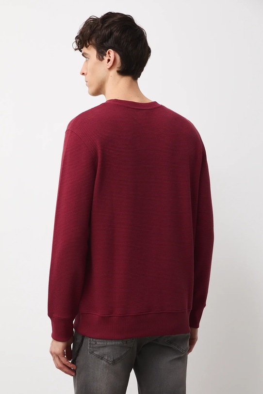 Odzież Longsleeve męski prążkowany kolor bordowy RW24.BUM061 bordowy