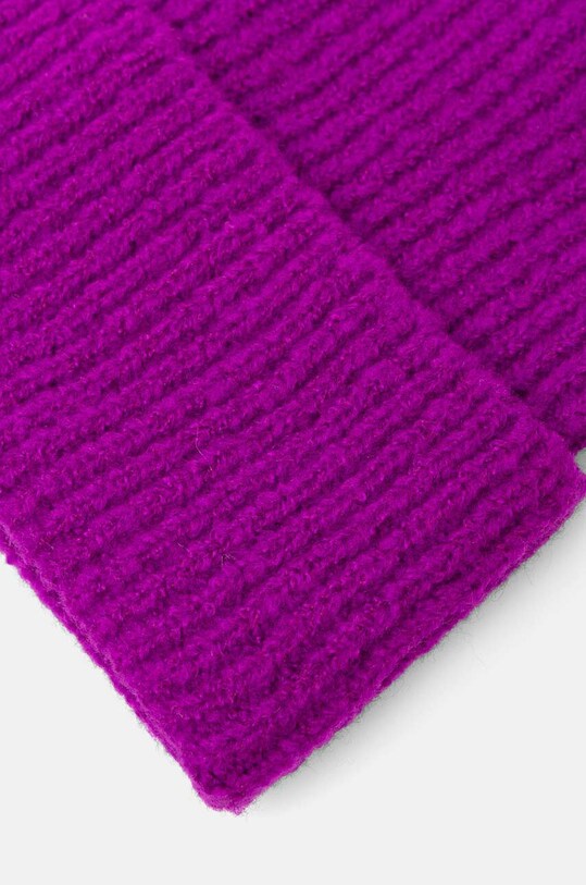 Czapka damska beanie prążkowana kolor różowy RW24.CAD052 różowy RW24