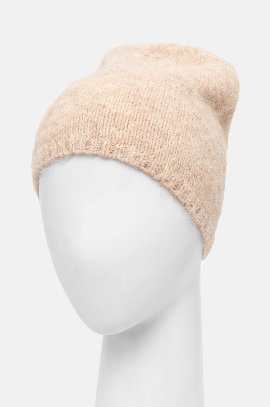 Doplnky Čiapka s prímesou vlny dámska béžová farba RW24.CAD506 béžová