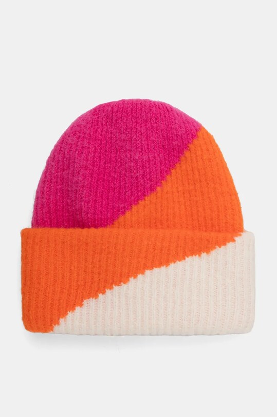 Czapka damska beanie prążkowana kolor multicolor pozostałe multicolor RW24.CAD602