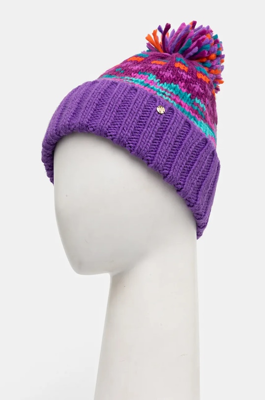 Akcesoria Czapka damska beanie wzorzysta kolor multicolor RW24.CAD801 multicolor