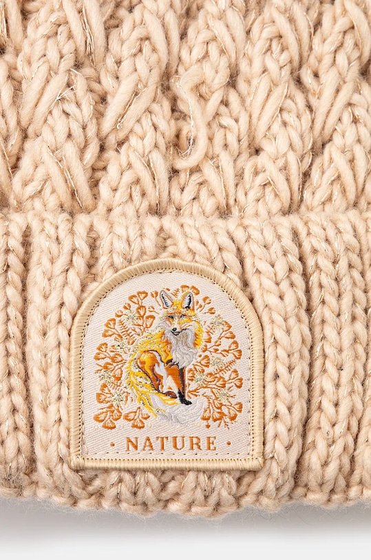 Czapka damska beanie z pomponem kolor beżowy RW24.CAD804 beżowy RW24