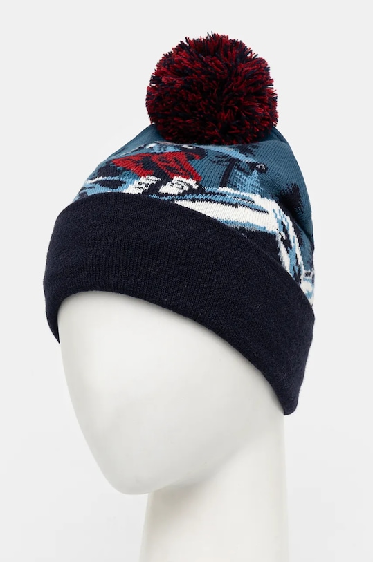 Czapka męska beanie z pomponem kolor multicolor RW24.CAM900 multicolor RW24