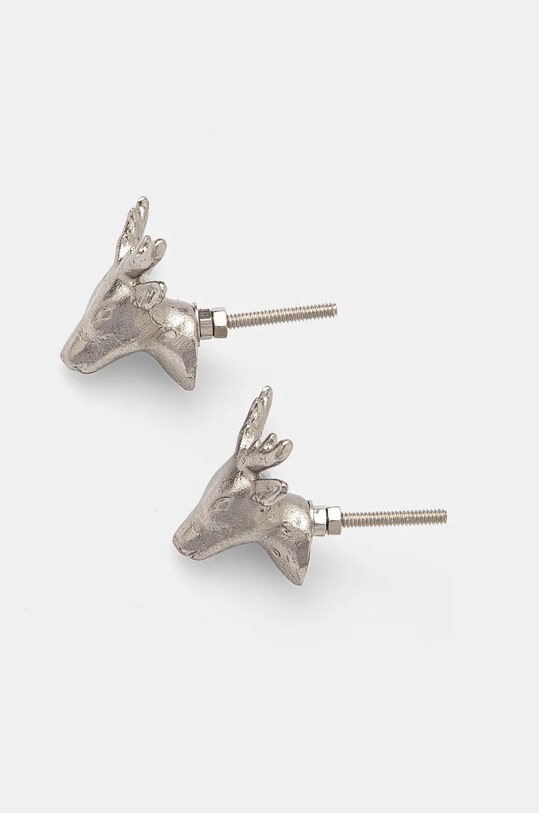 Obývací pokoj Nábytková rukojeť vánoční, se zvířecím motivem (2-pack) stříbrná barva RW24.DEU704 stříbrná