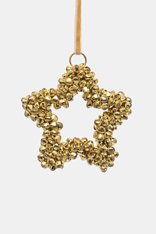 Ozdoba choinkowa handmade - gwiazda kolor złoty złoty RW24.DEUA12