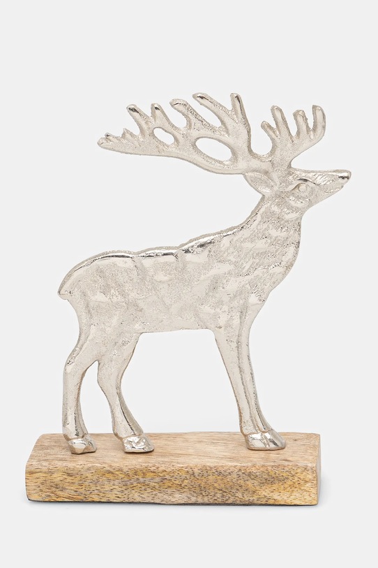 Dekoracja świąteczna - renifer 16,5 cm kolor srebrny srebrny RW24.DEUA42