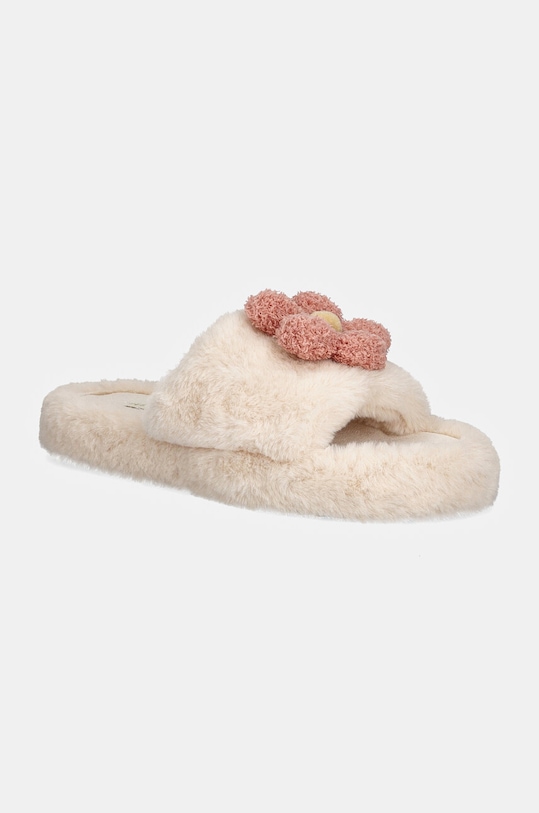 Pantofle dámské z imitace kožešiny béžová barva RW24.KAD801 béžová RW24