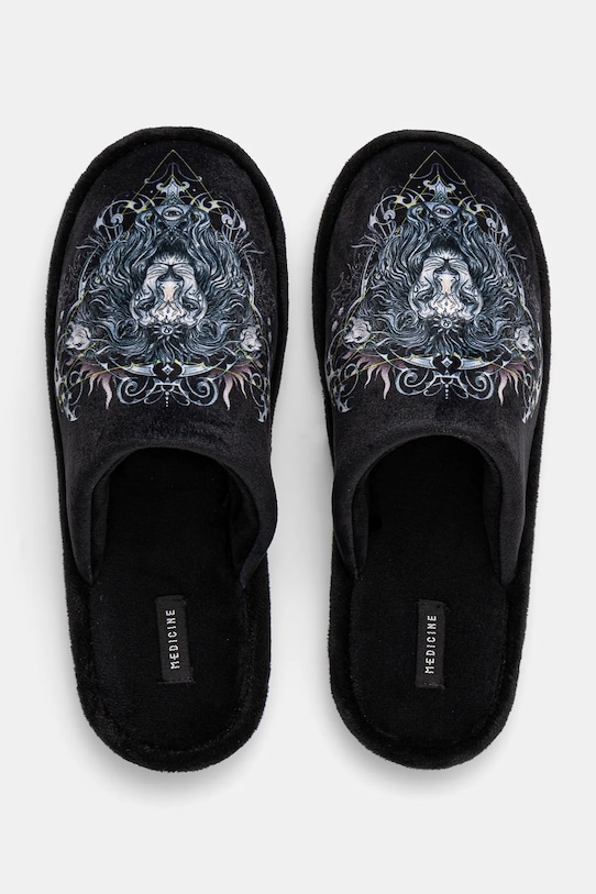 Kapcie męskie z nadrukiem kolor czarny RW24.KAM800 czarny RW24