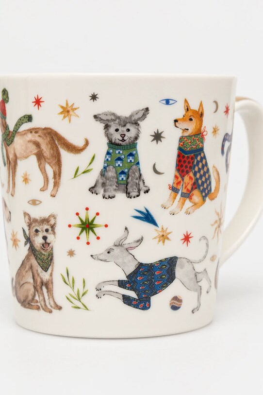Kuchnia i jadalnia Kubek ceramiczny w psy 460 ml kolor multicolor RW24.KBU906 multicolor