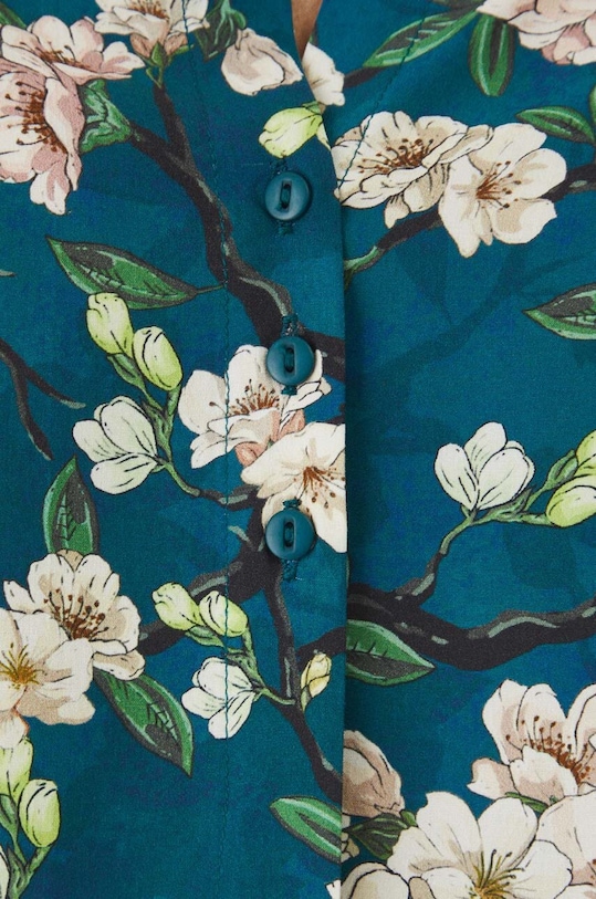 Košeľa dámska zelená farba RW24.KDD030 tyrkysová