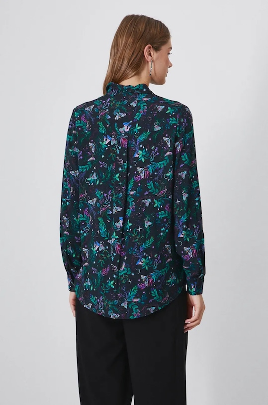 Oblečení Košile dámská regular, se vzorem černá barva RW24.KDD090 vícebarevná