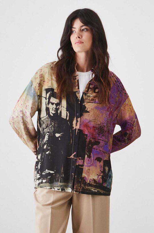 Koszula damska z kolekcji Science by Peter Smolka kolor multicolor RW24.KDD451 multicolor RW24