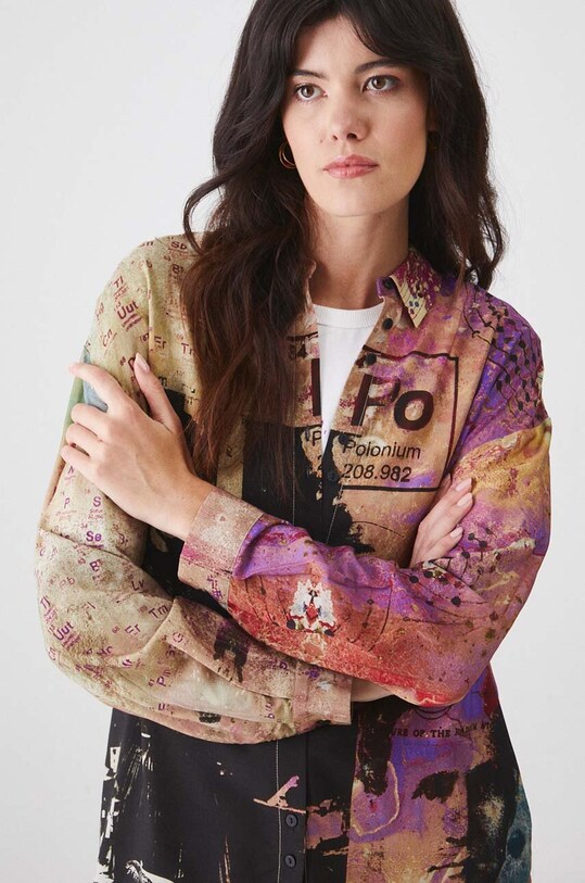 Koszula damska z kolekcji Science by Peter Smolka kolor multicolor RW24.KDD451 multicolor