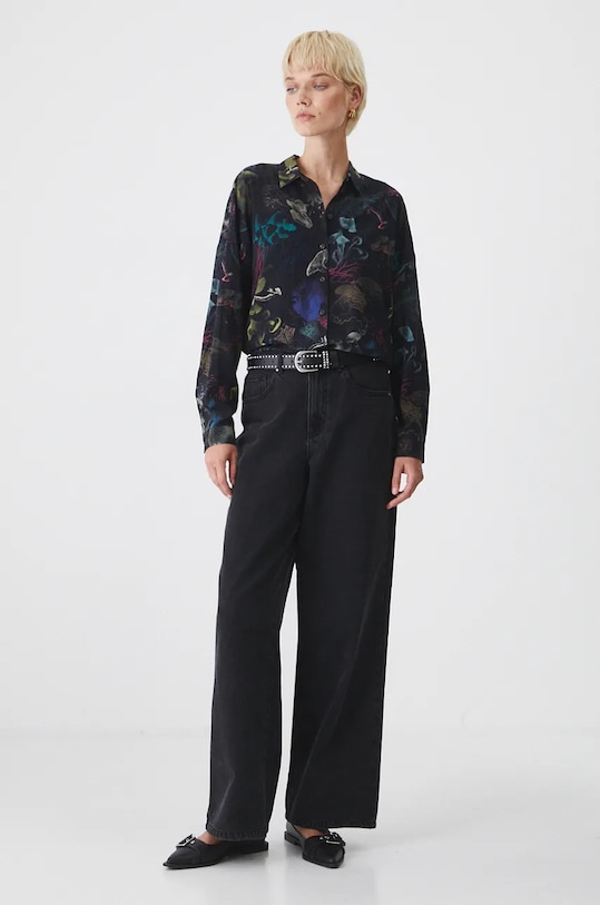 Koszula damska z kolekcji Together For Nature kolor czarny RW24.KDD700 czarny RW24