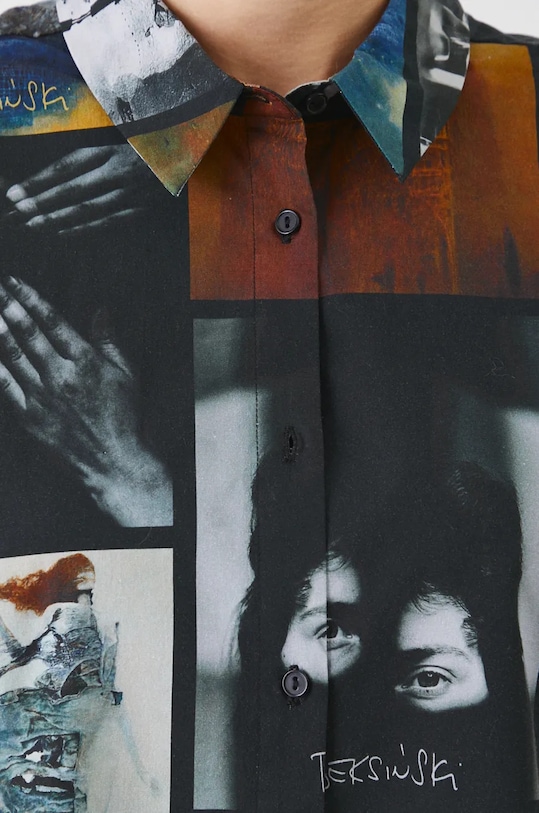 Koszula damska z kolekcji Zdzisław Beksiński x Medicine kolor multicolor RW24.KDD851