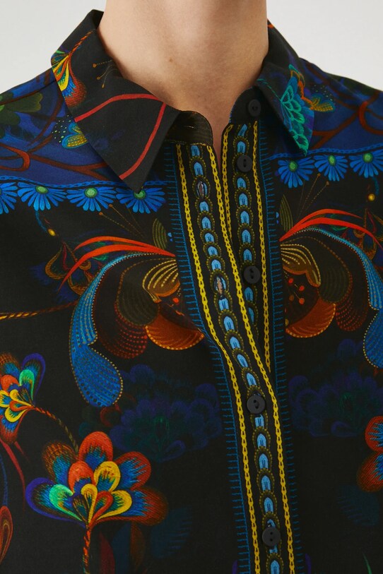 Koszula damska z kolekcji Karolina Matyjaszkowicz x Medicine kolor multicolor RW24.KDDB51