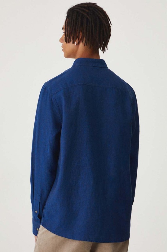 Medicine cămașă de in bleumarin RW24.KDM013