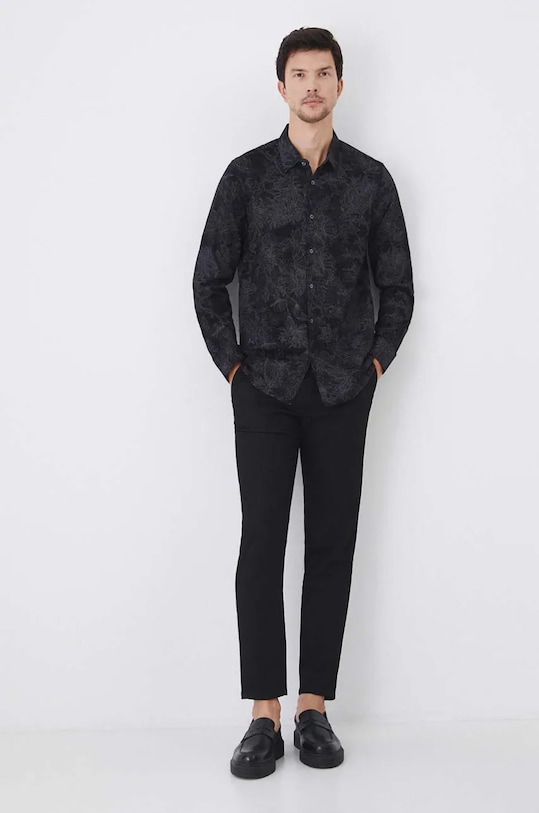 Рубашка Medicine узор чёрный RW24.KDM074