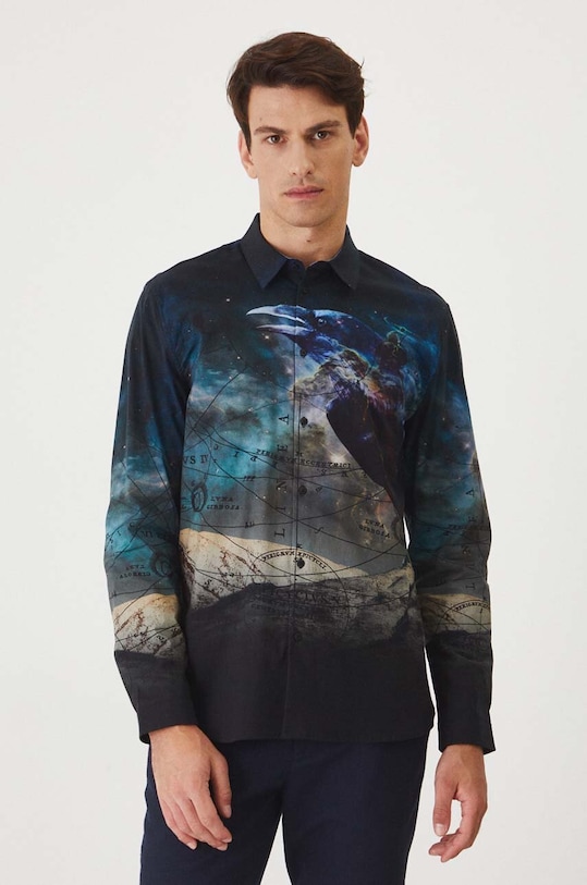 Medicine camasa lung multicolor RW24.KDM301